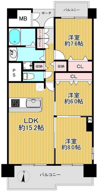 あべのポンテ 間取り図