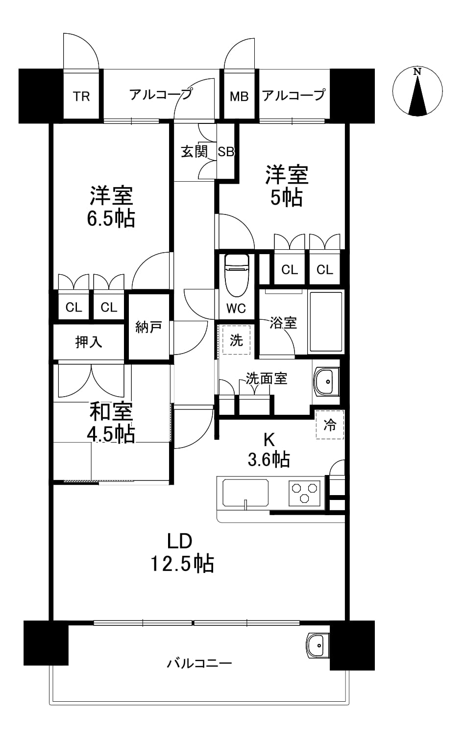 アークレジデンス吹田千里丘 間取り図