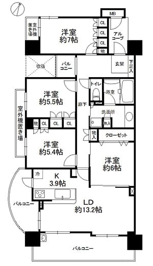 ライオンズガーデン千里丘 間取り図